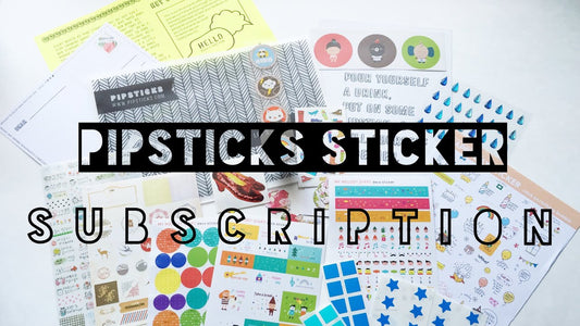 Sticker Subscription boxes for kids - Feat. Pipsticks